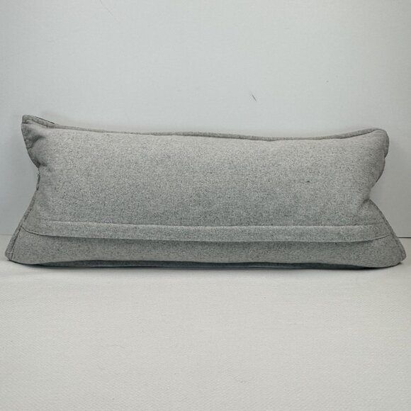 Christmas Gnomes Winter Scene Rectangular Throw Pillow Gray 10"x26" Storehouse - Picture 5 of 13